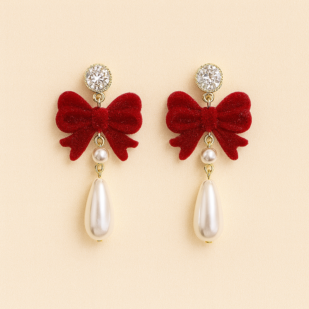 Love Knot Pearl Earrings