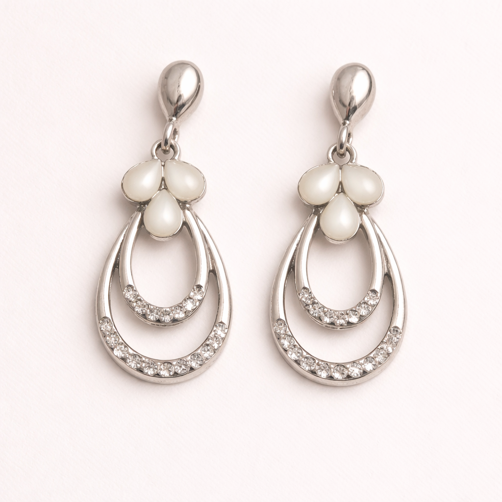 Pearl Cascade Drops Earring