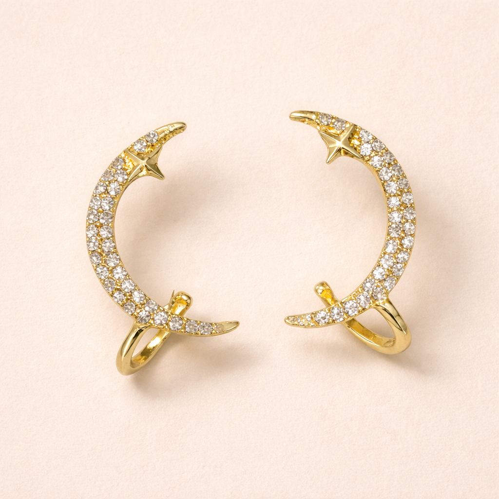 Night Sky Embrace Cuffs Earring