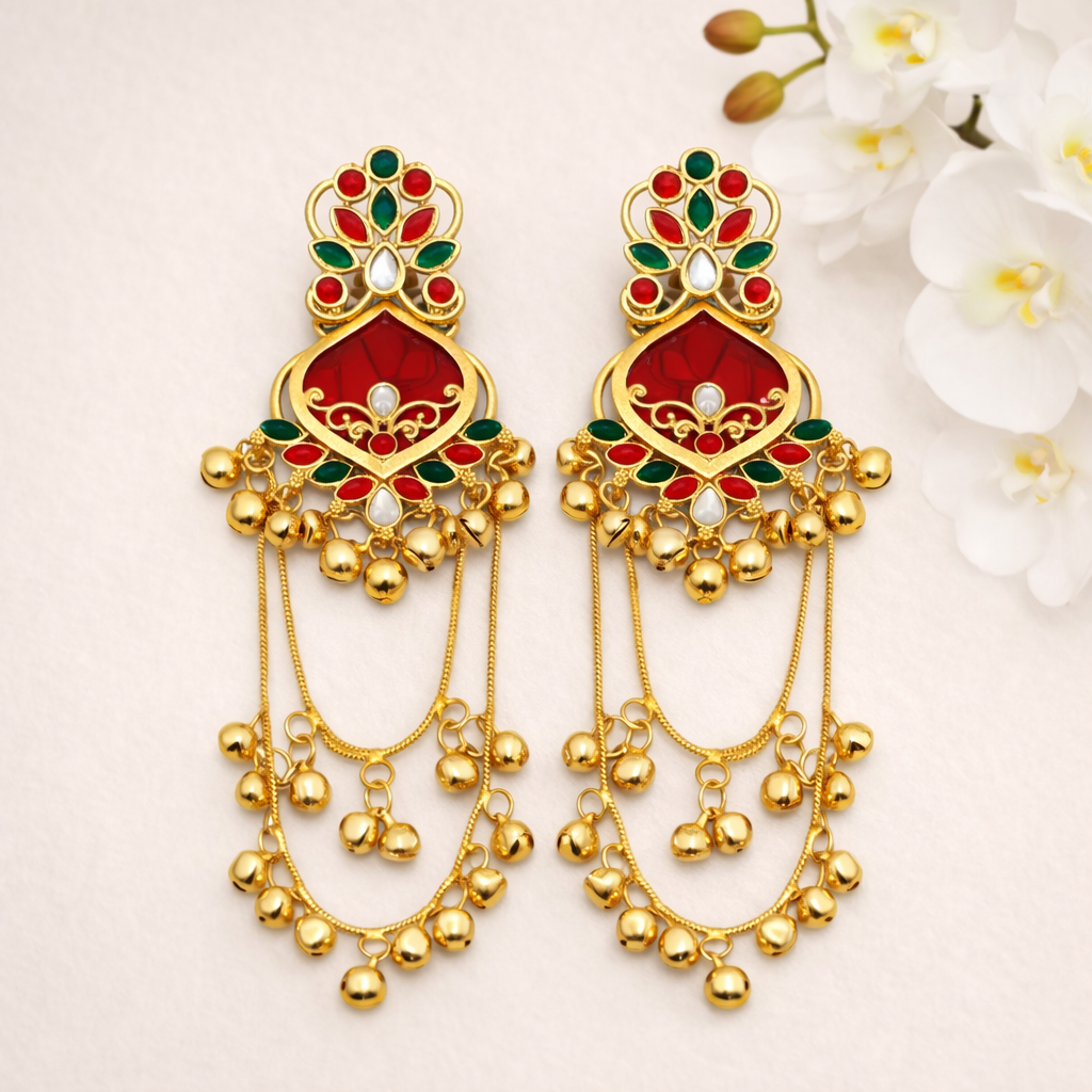 Shahi Gulnaar Kashmiri Earring