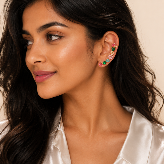 Enchanted Multi-Stone Ear Cuff