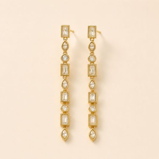 Celeste Crystal Drop Earrings ⭐