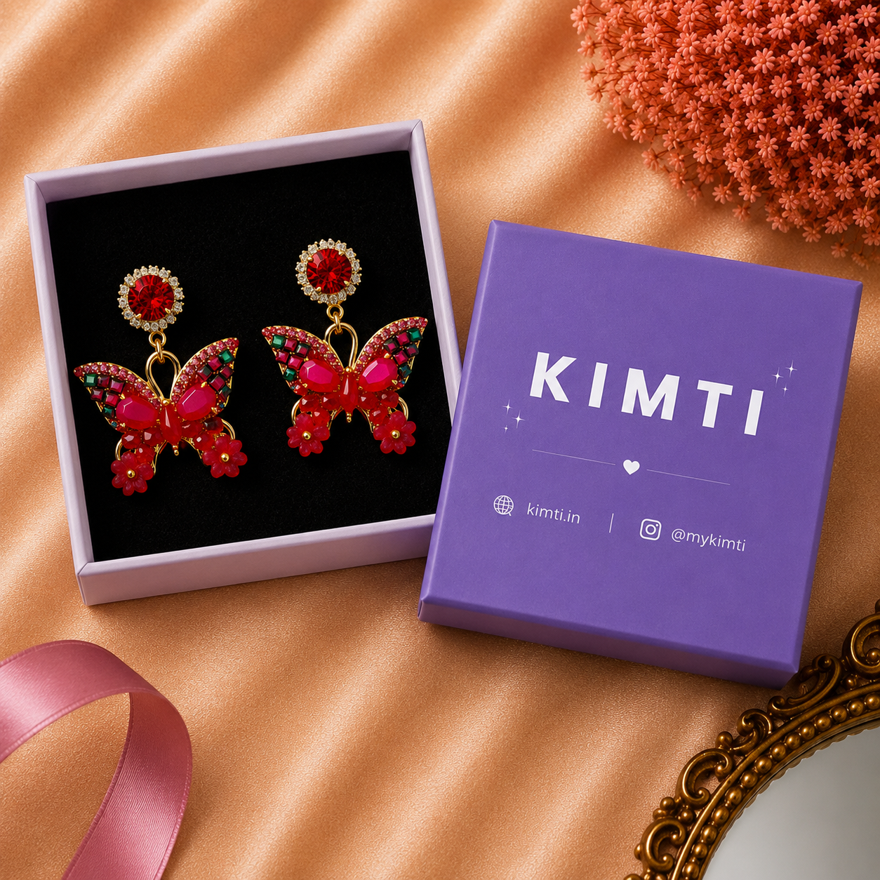 Scarlet Wings Turkesh Earring