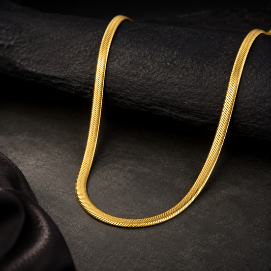 Men-18k Gold Plated Anti Tarnish Snake Chain