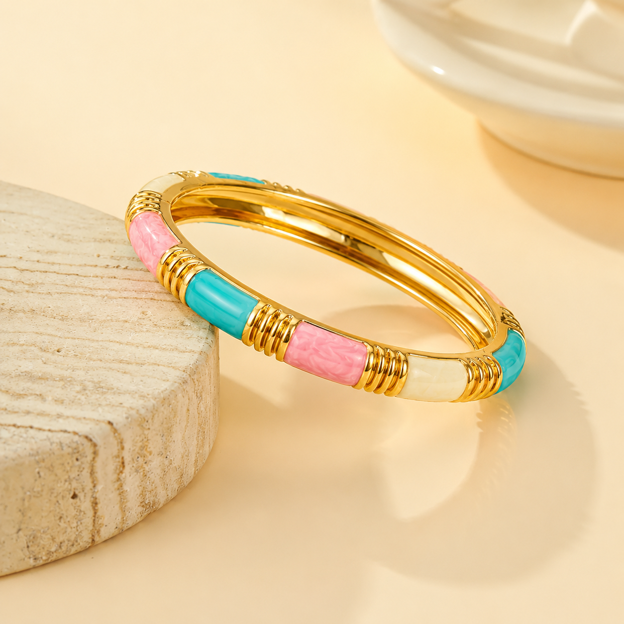 18 Gold Plated Candy Bloom Bracelet