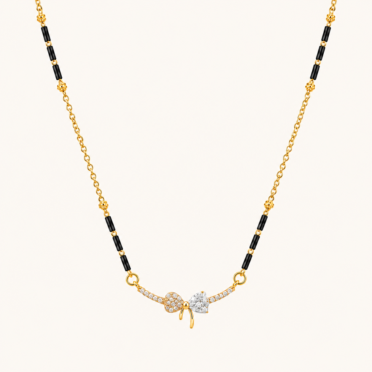 Crystal Bow Mangalsutra