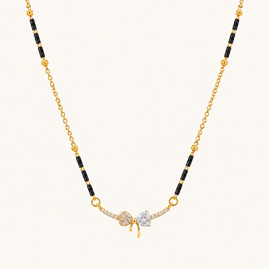 Crystal Bow Mangalsutra