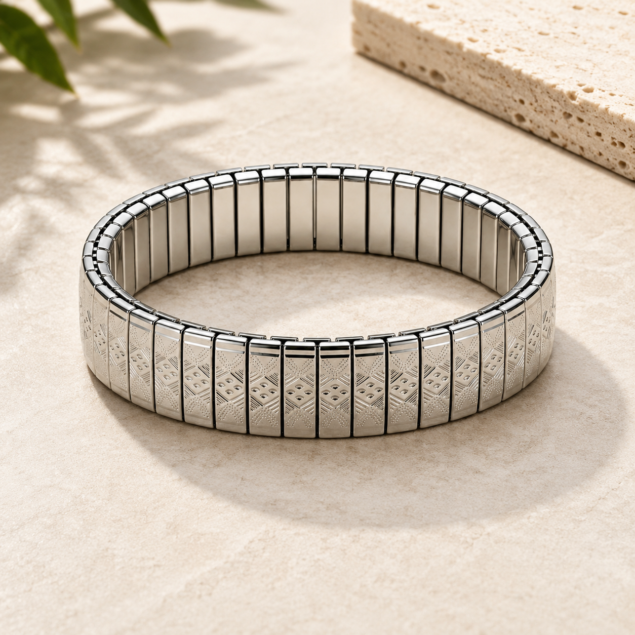 Men - Titan Flex Silver Bracelet