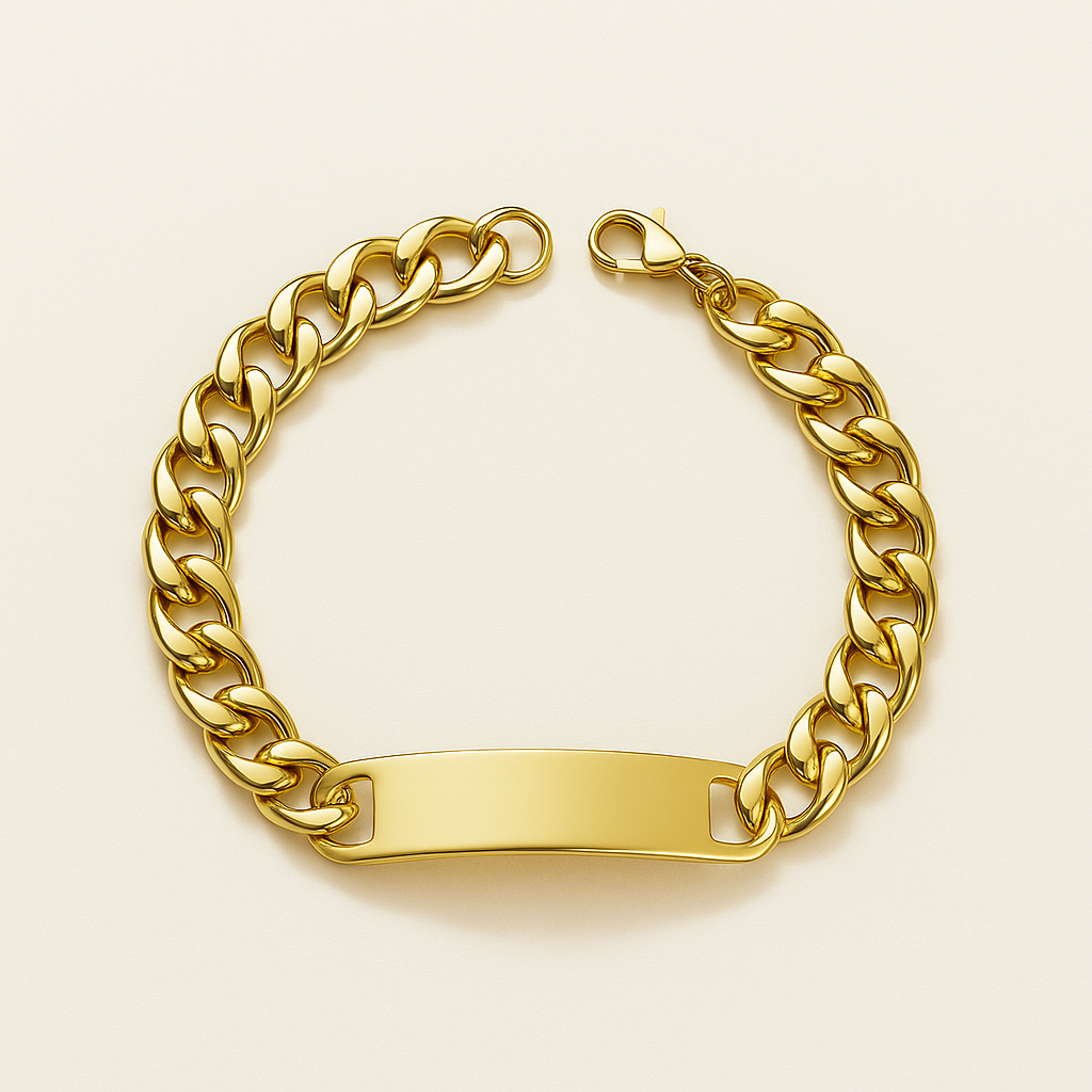 Men-18K Gold Plated Gilded Prince Bracelet
