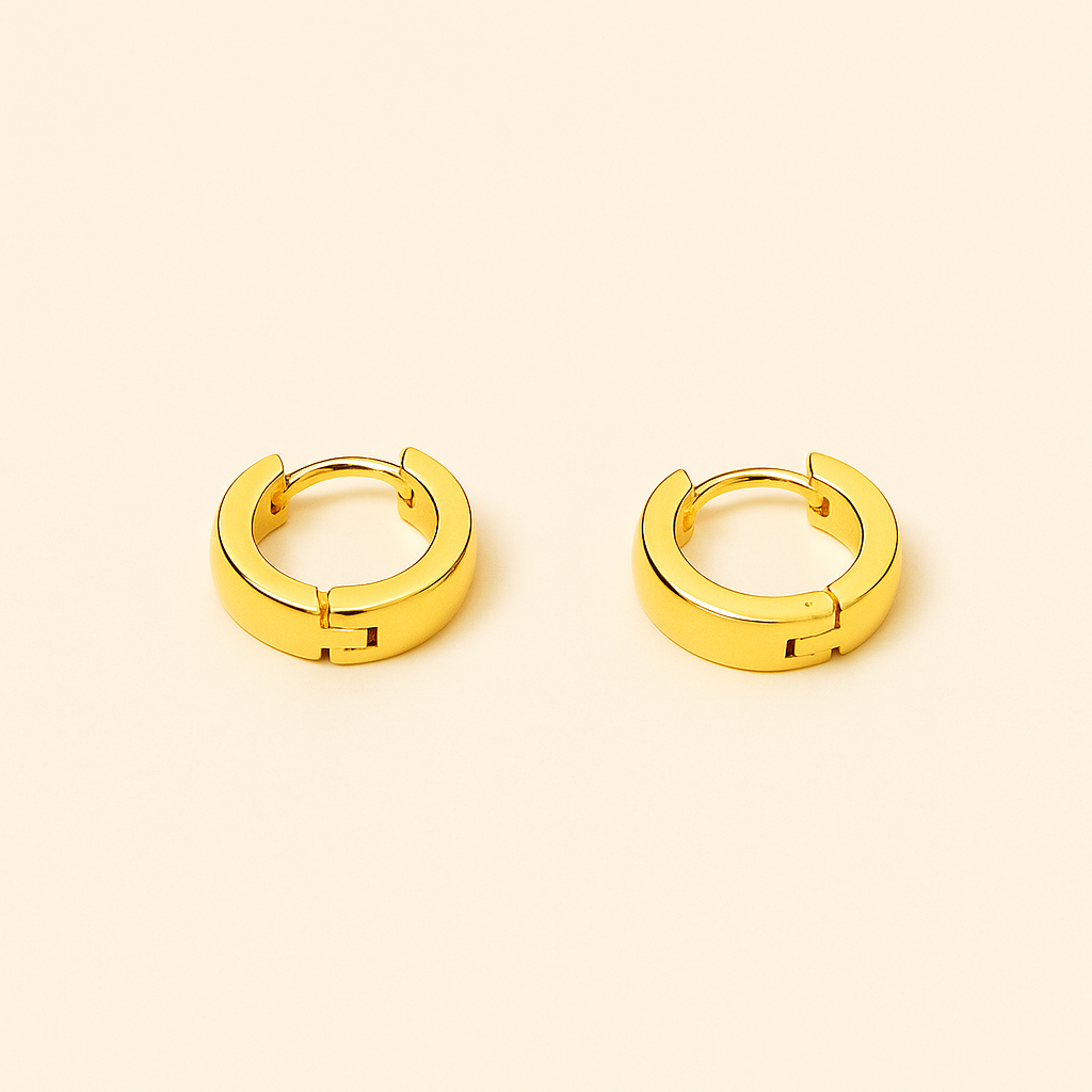 Men-18K Gold Plated Valor Earring