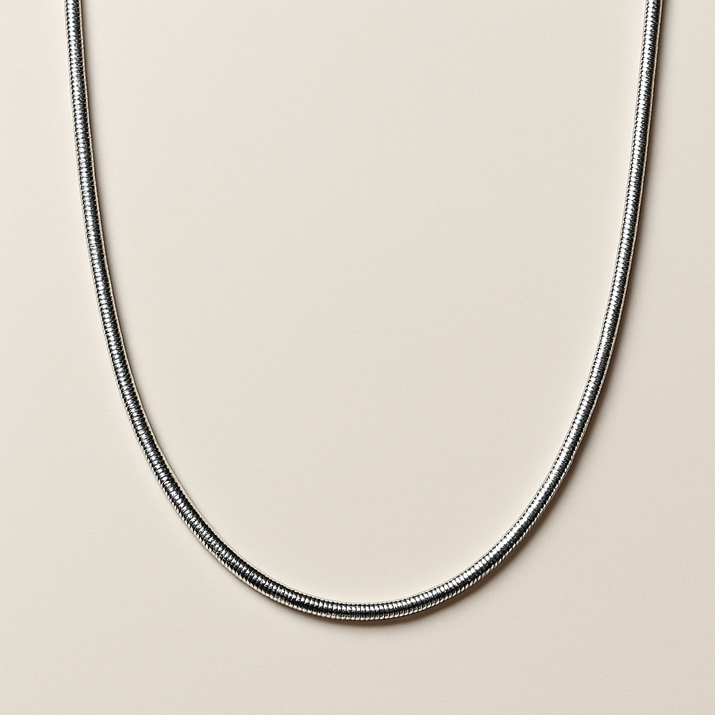Men-Anti Tarnish Silver Stylish Chain
