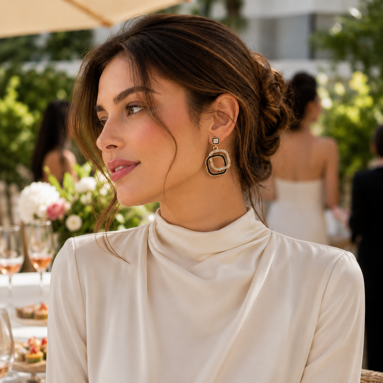 Gilded Matrix Earrings