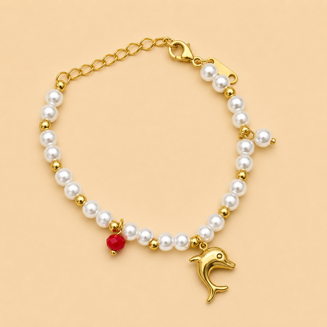 18K Gold Plated Dolphin Dream Bracelet