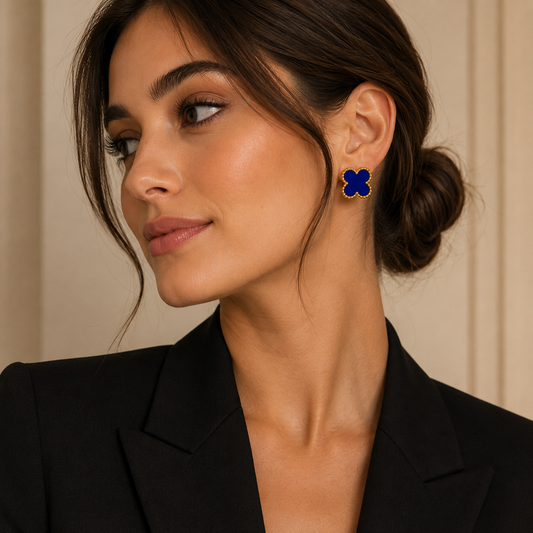 Blue Clover Anti Tarnish Earring