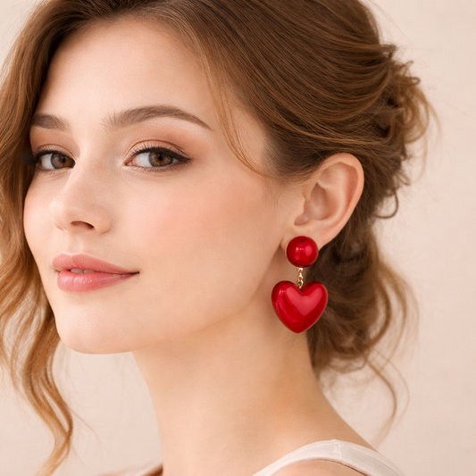 Candy Heart Stud Earring