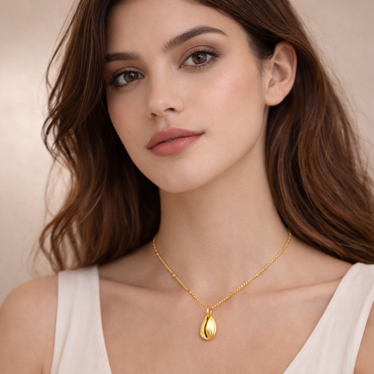 18k Gold Plated SunKissed Shell Necklace