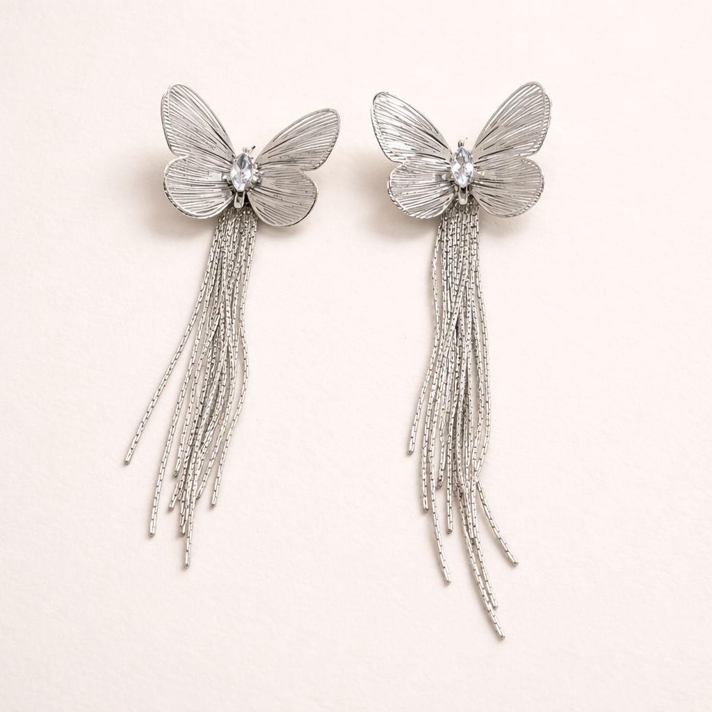 Butterfly Whisper Tassel Earrings