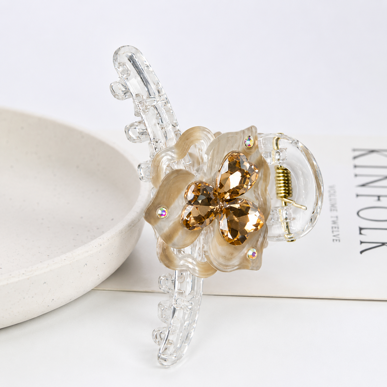 Floral Shine Hair Clutcher