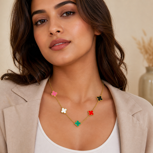 Vivid Clover Anti Tarnish Necklace