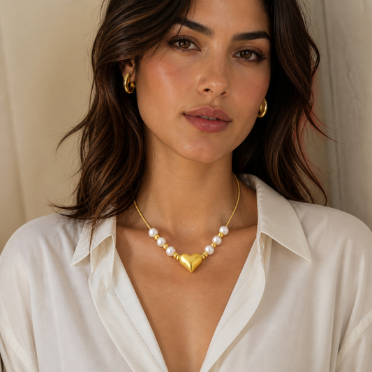 Kanika Pearl Drop Anti-Tarnish Necklace