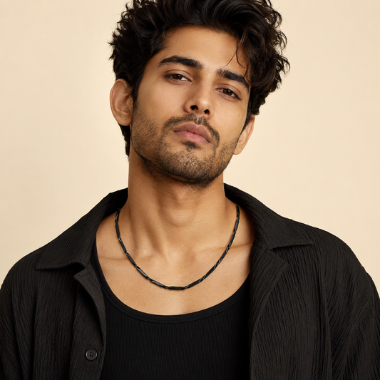 Men-Classic Black Chain