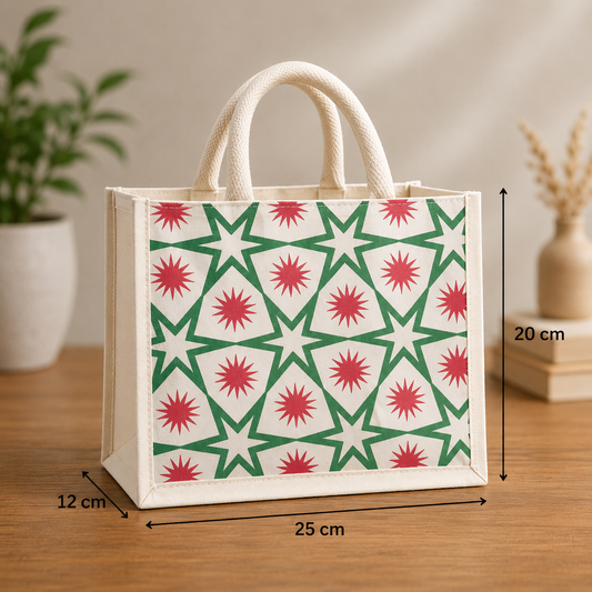 EcoCraft Geometric Tote Bag