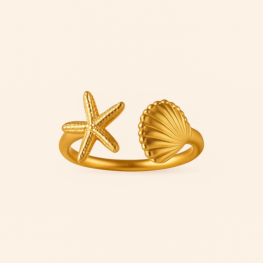 18k Gold Plated Ocean’s Embrace Ring