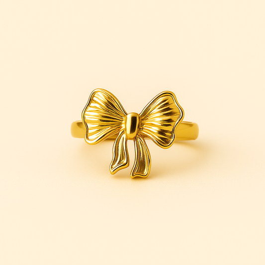18k Gold Plated GlowTie Ring