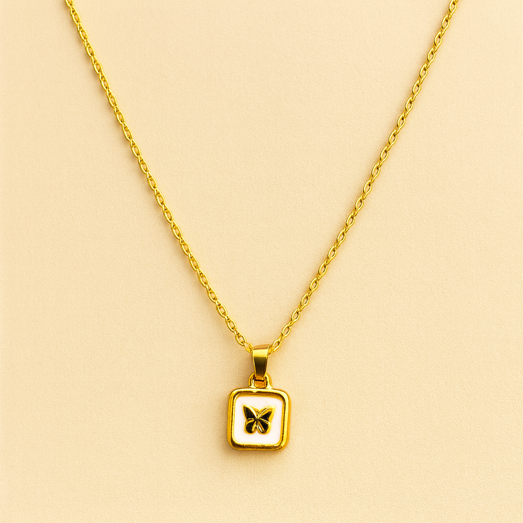 18k Gold Plated Mariposa Shine Necklace