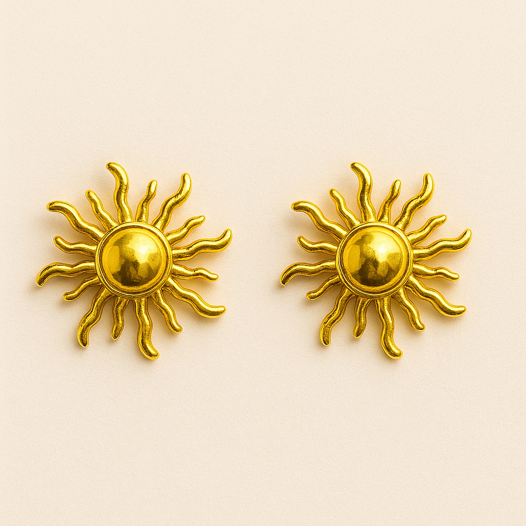 18k Gold Plated Kanaka Surya Earring