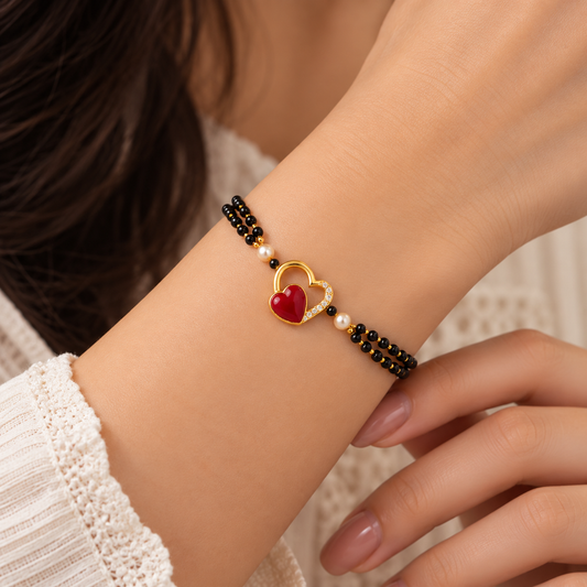 Scarlet Love Charm Bracelet