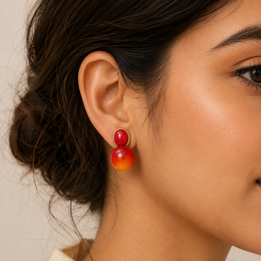 Flame Glow Drop Earrings