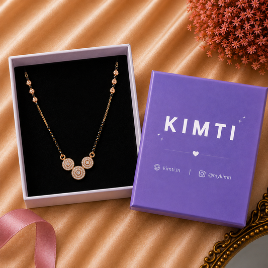 Triple Circle Diamond Mangalsutra