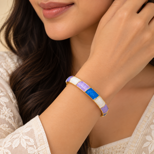 18 Gold Plated Pastel Ocean Bracelet