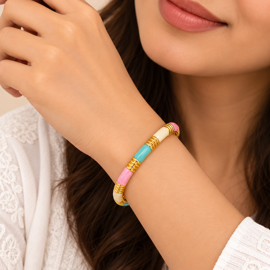 18K Gold Plated Candy Bloom Bracelet
