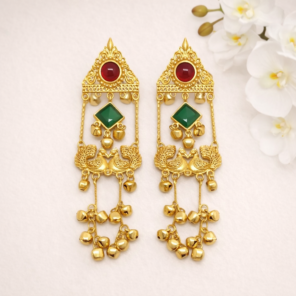 Mayuri Bells Kashmiri Earring