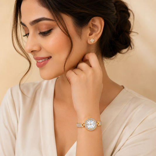 Luxe Radiance Bracelet Watch