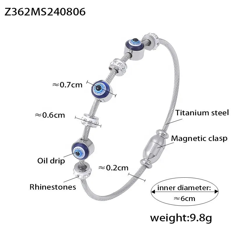 Evil Eye 18K Gold Plated Bracelet - Stack & Shine