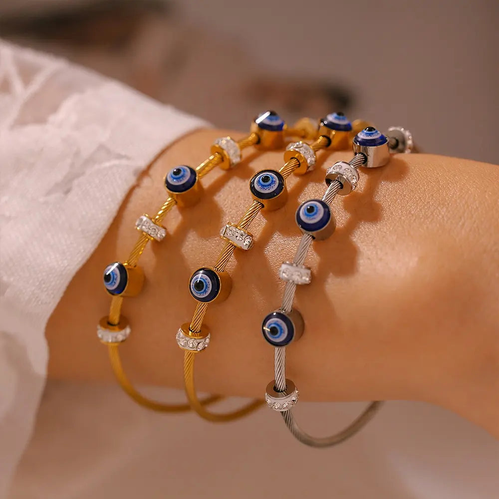 Evil Eye Anti Tarnish Bracelet