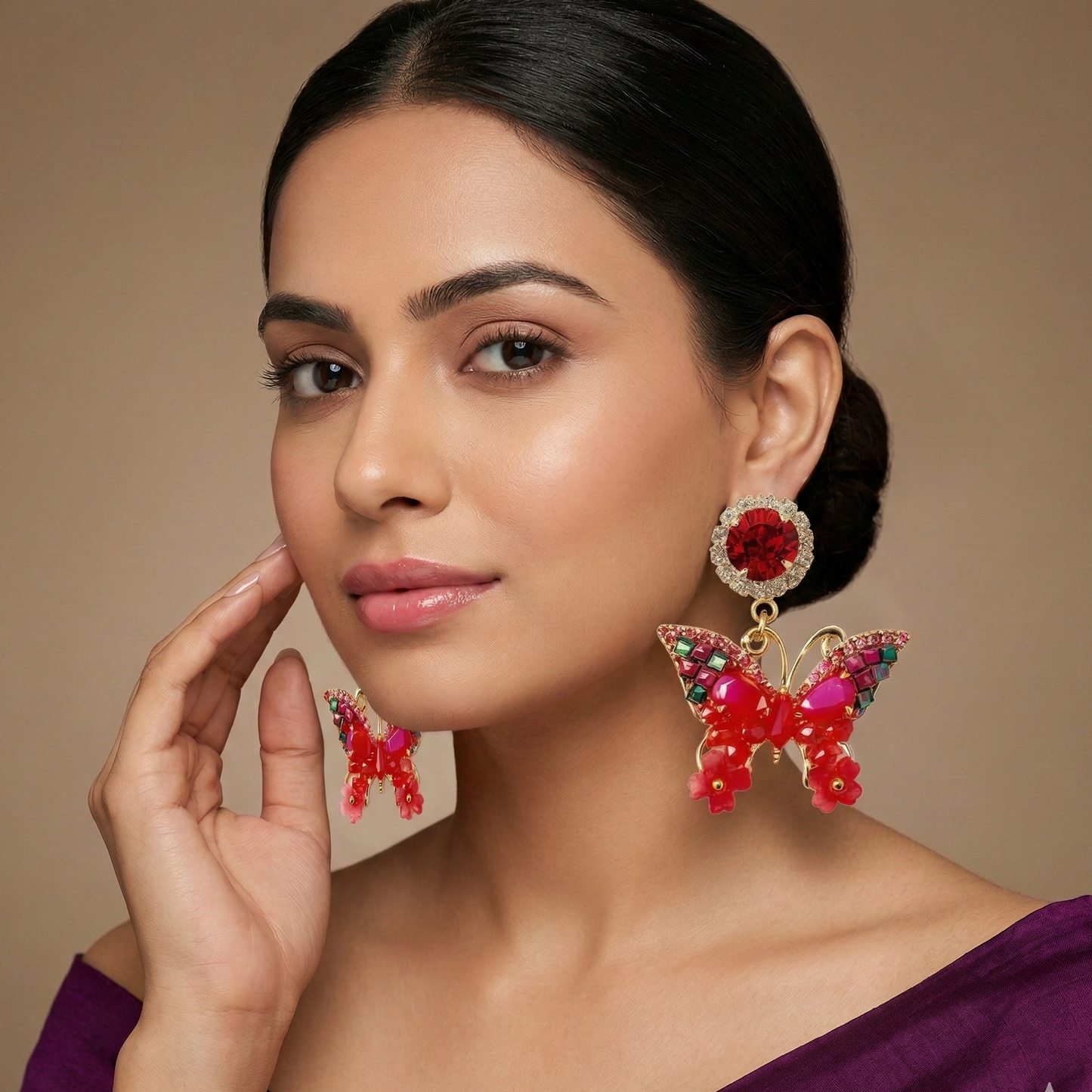 Scarlet Wings Turkesh Earring
