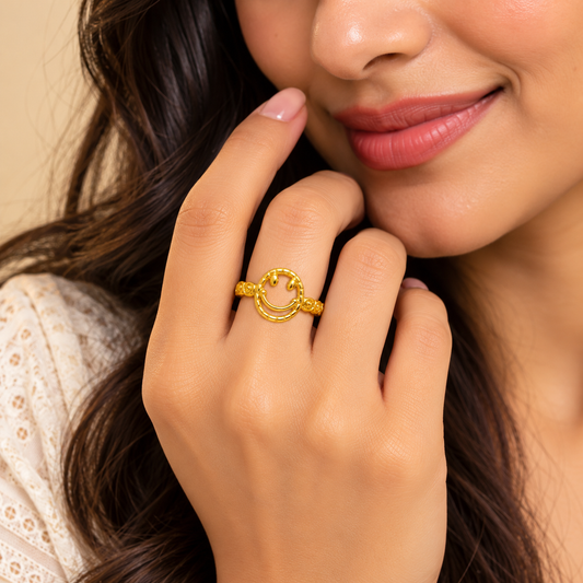 18k Gold Plated Endless Smiles Ring