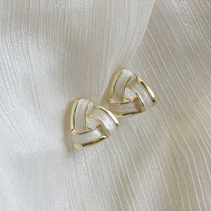 The Catcher White Stud Earring