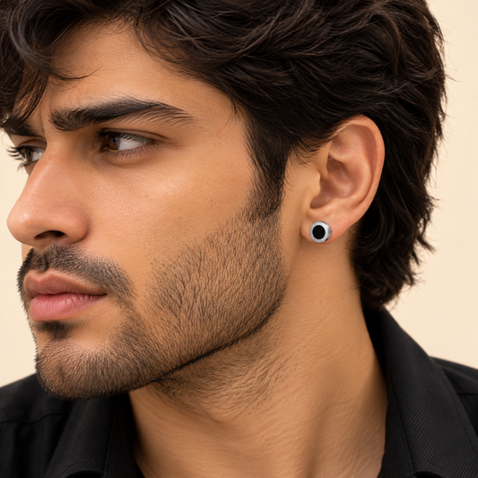 Men-Contemporary Shaped Stud Earrings