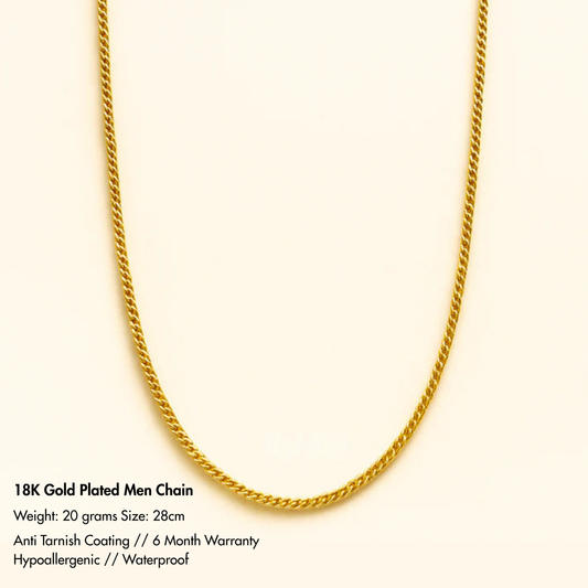 Rs. 149 Men-18k Gold-Plated Anti Tarnish Glamorous Chain