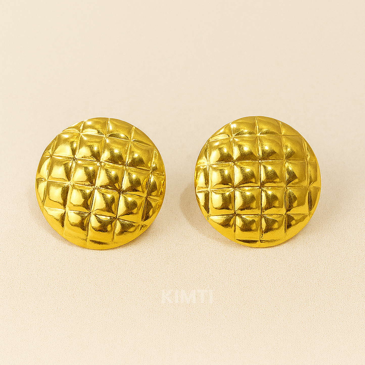 18K Gold Plated Bold Stud Earring