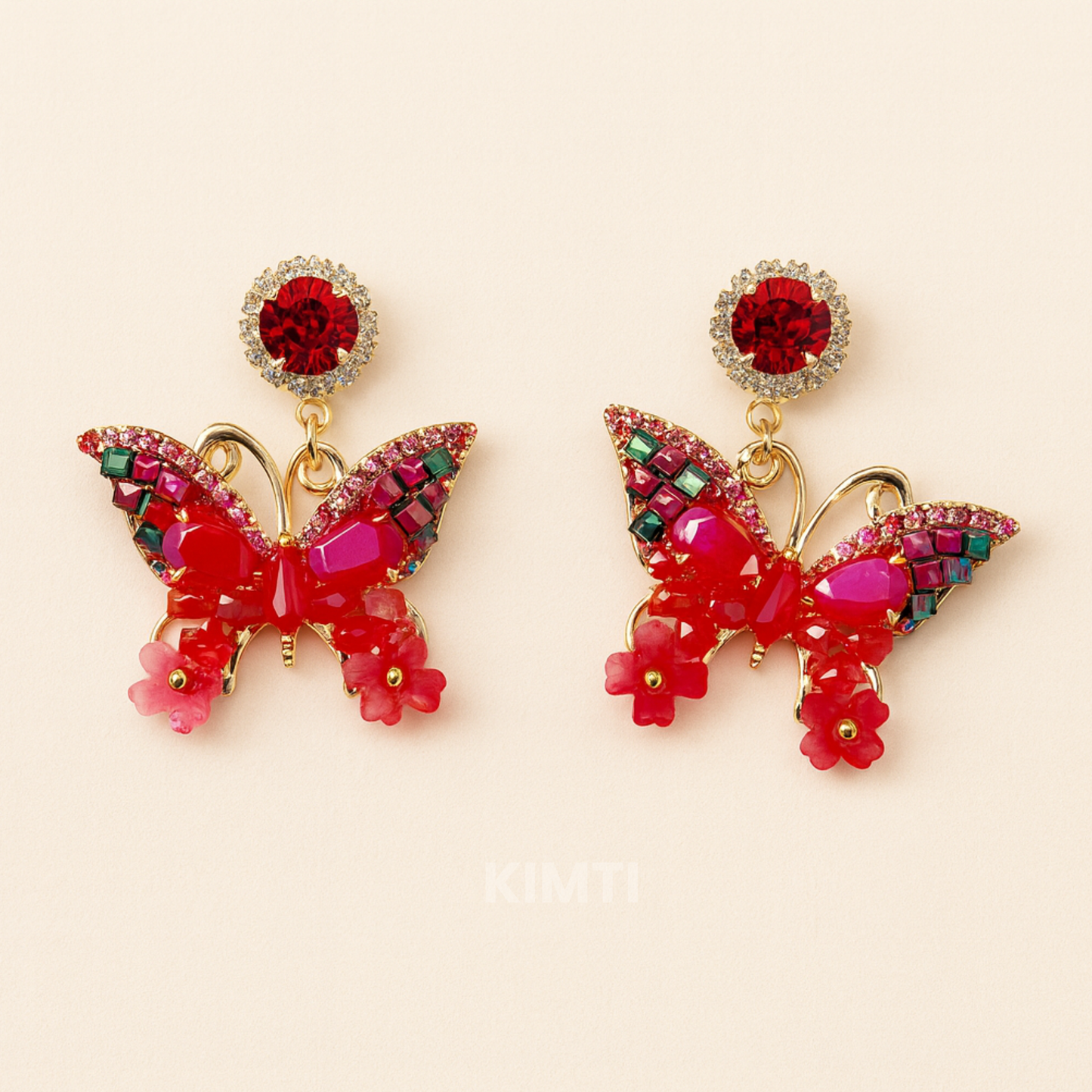Scarlet Wings Turkesh Earring