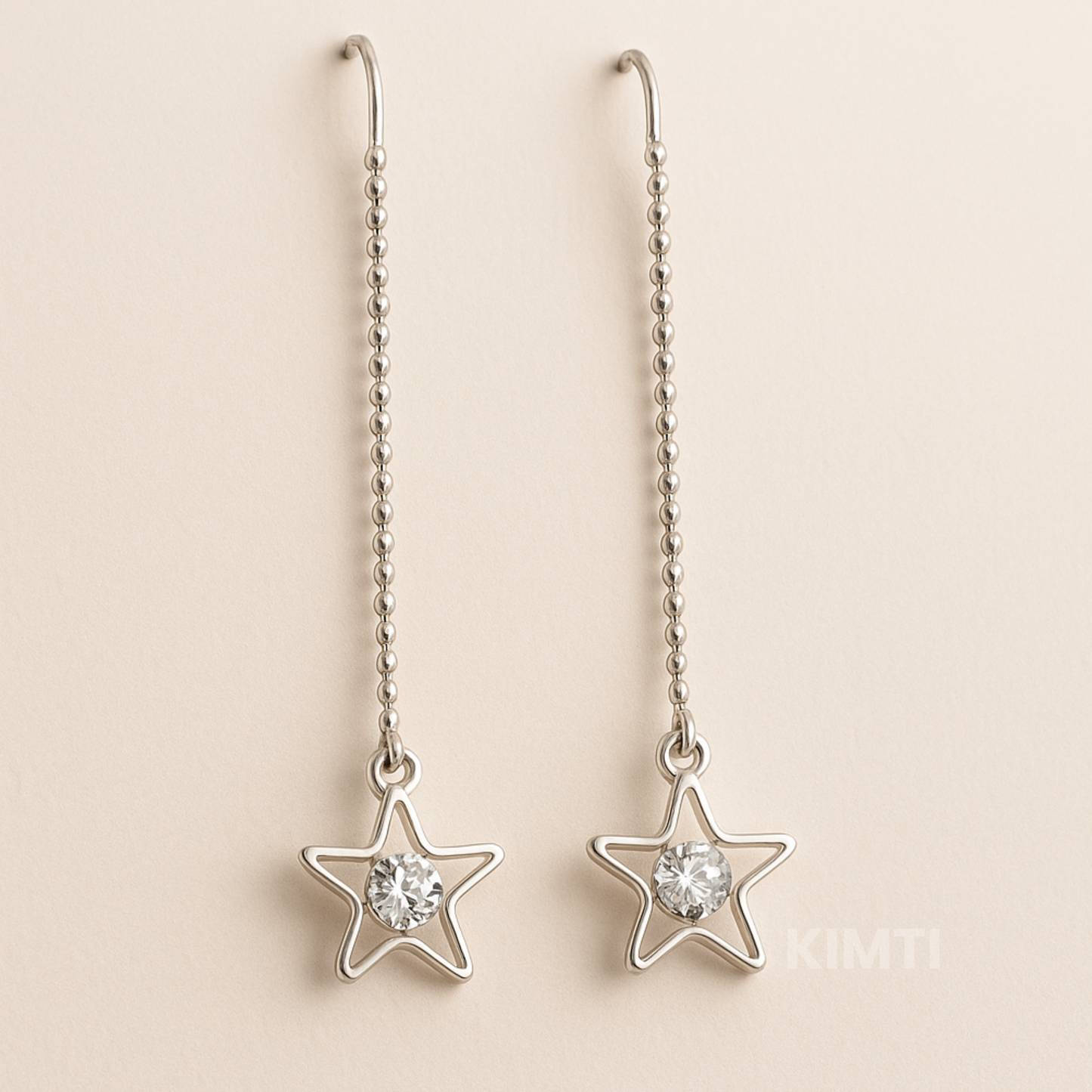 Moonbeam Star Dangles Earring
