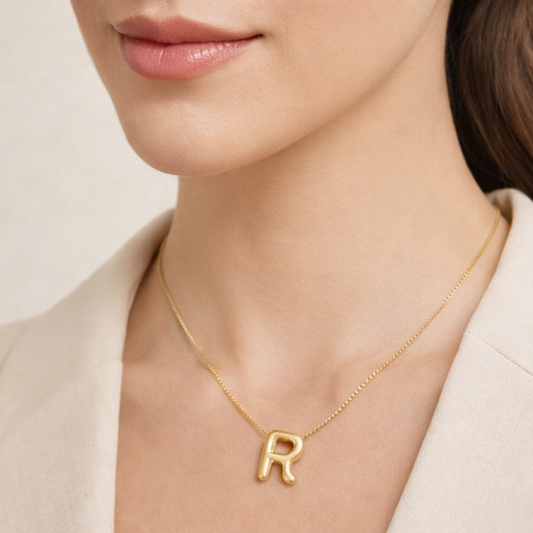 Pure R Initial Anti-Tarnish Necklace