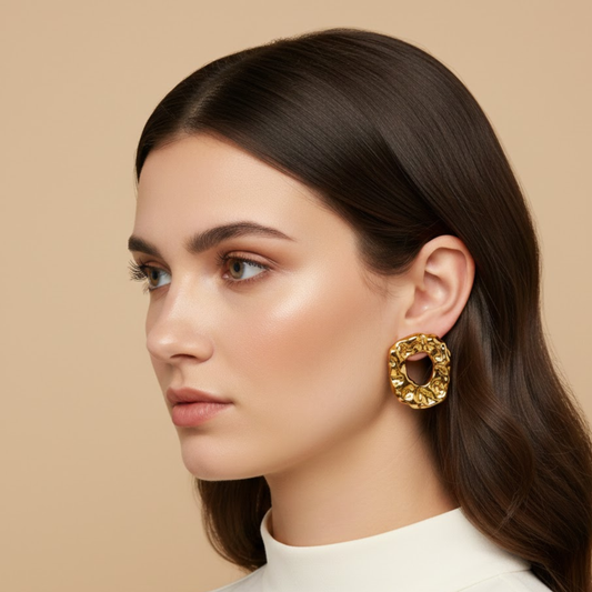 18k Gold Plated Eternal Glow Anti Tarnish Earring