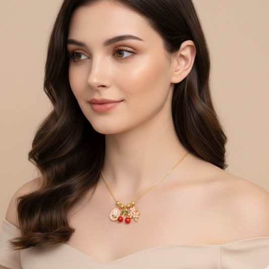 Happy Trio Anti-Tarnish Necklace